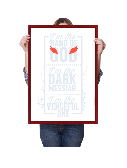 I'm The Hand Of God - Sign (530x700), Png Download