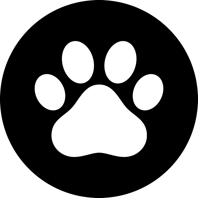 Download Paw Print Seal Rubber Stamp - Simbolos Do Chat Noir - HD