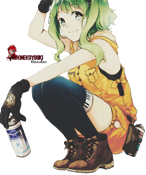 Bad Girl Gumi - Png Gumi Vocaloid (500x600), Png Download