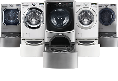 See The Lg Sidekick™ In Action For Yourself - Lg Wm3670hwa Front Load Steam Washer & Dlex3370w (500x300), Png Download