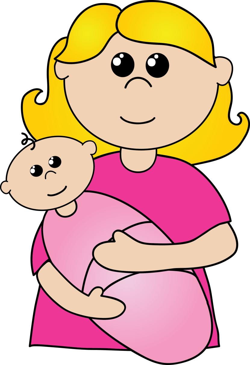 Mom Clipart - Free Clipart Mom (830x1213), Png Download