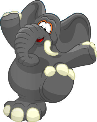 Series 19 Elephant Costume - Club Penguin Elephant Costume Code (340x428), Png Download