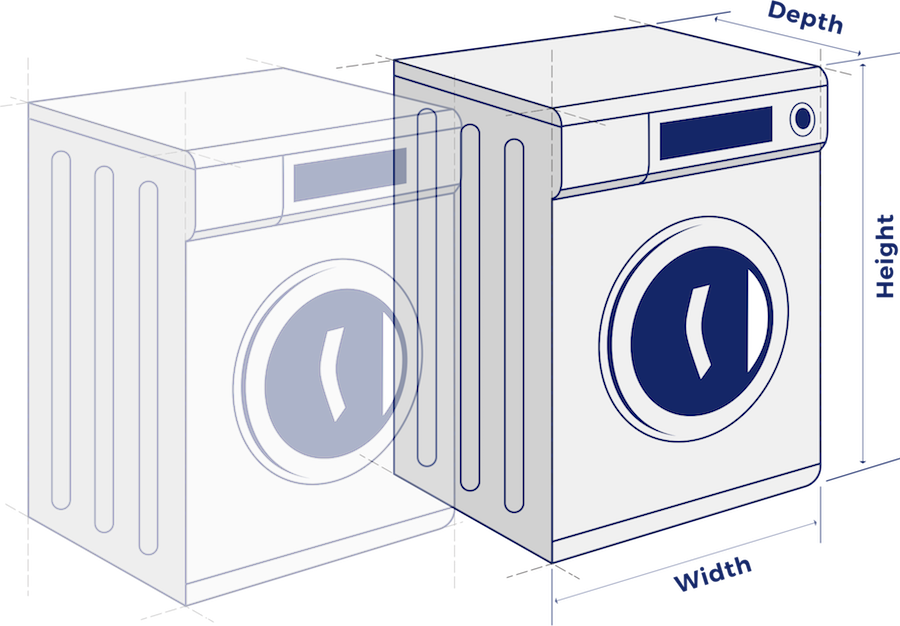 Washer And Dryer Washer And Dryer - Clothes Dryer (900x626), Png Download
