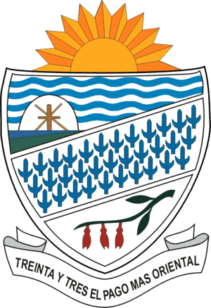Treinta Y Tres Department - Escudo Intendencia De Treinta Y Tres (300x438), Png Download