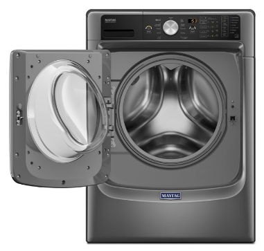 With My Laundry Room On The Second Floor Of My Home, - Maytag Mhw5500fw Front-loading Washer - 4.5 Cu Ft - (700x362), Png Download