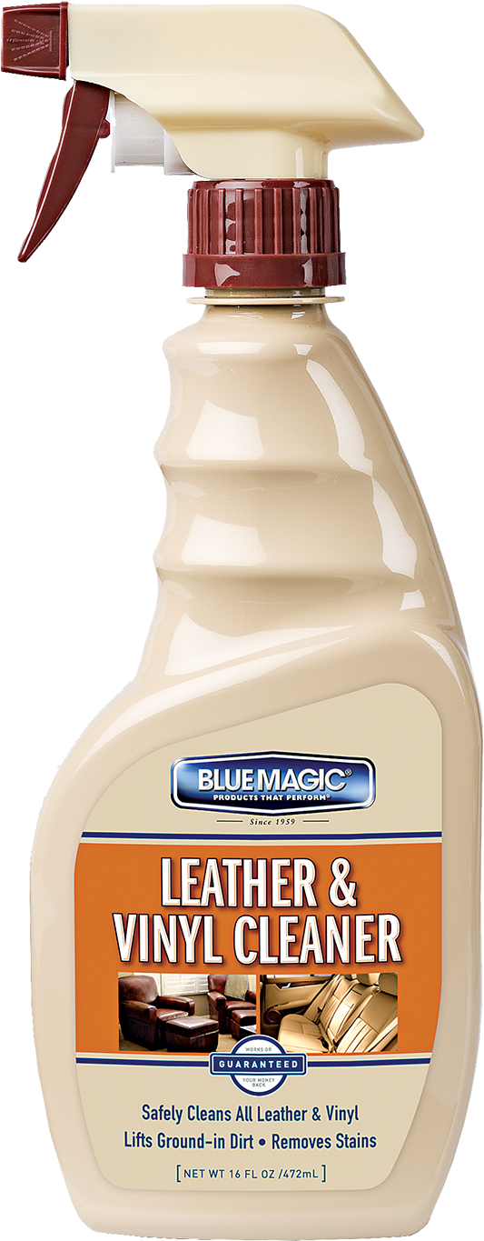 Blue Magic 800 16-oz. Leather & Vinyl Cleaner (586x1500), Png Download