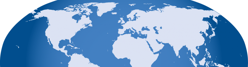 Cropped Neocreo Blue World Map E1383091252335 - World Map (1040x285), Png Download