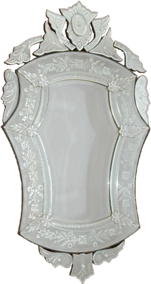 Espelho Império Grande Com Moldura Trabalhada - Mirror (600x600), Png Download