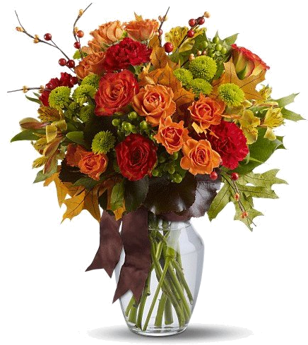 Bouquet Of Autumn Flowers Tube - Happy Birthday Modi Ji (445x500), Png Download