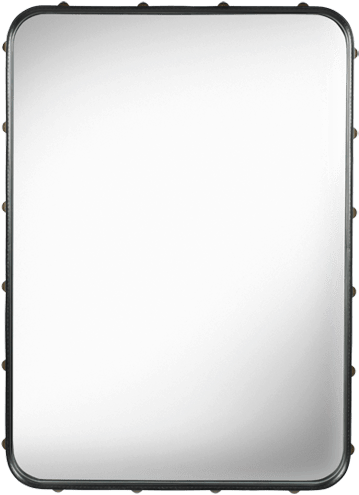 Espelho Retangular Adnet - Adnet Rectangular Mirror S - Brown/70x48cm (600x600), Png Download