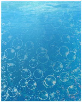 Póster Burbujas De Agua En Una Escena Bajo El Agua - Circle (400x400), Png Download