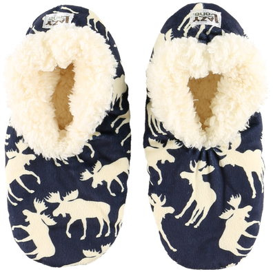 Classic Moose Blue - Slipper (432x525), Png Download