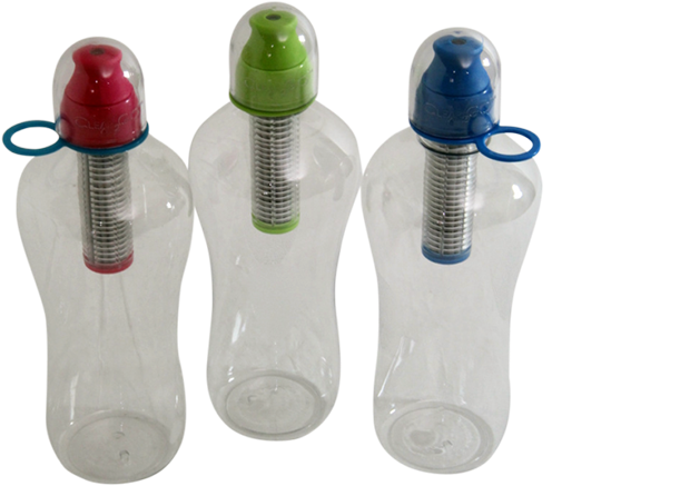 Clear2go™ Splash Water Bottles With Filter - Plastic Bottle (800x571), Png Download