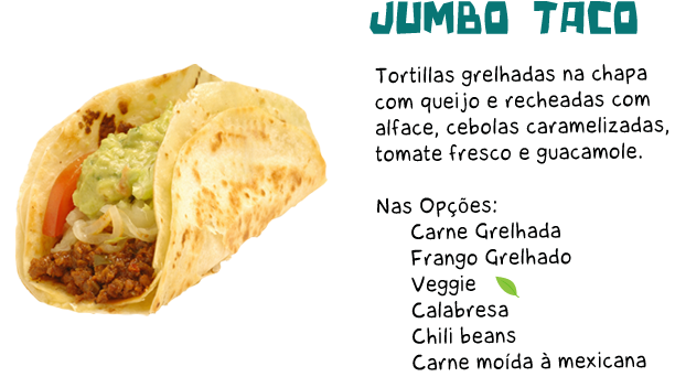Jumbo Taco - Mexican Cuisine (613x349), Png Download