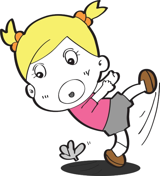 Falling Clipart Girl Falling - Clipart Skid (548x600), Png Download