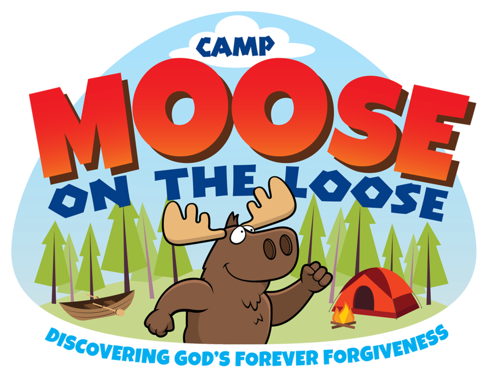 Logo Color White Border - Camp Moose On The Loose (1000x1000), Png Download