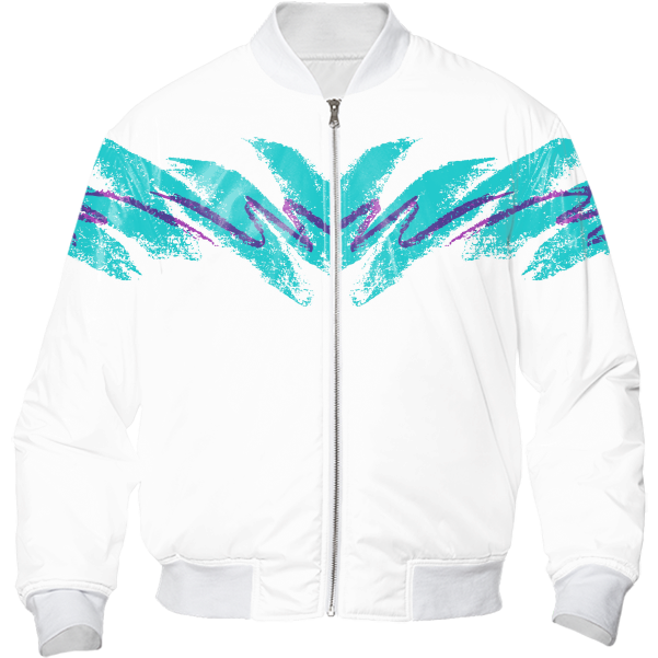 90s Jazz Bomber Jacket $120 - Hypebeast Clothing (608x621), Png Download