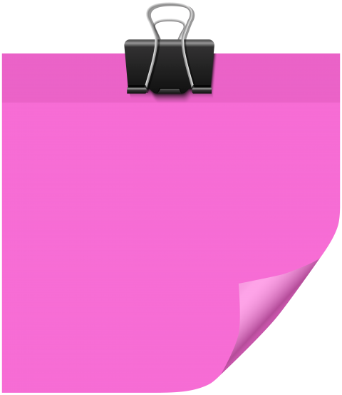 Free Png Sticky Note Pink Png Images Transparent - Transparent Png Sticky Note Png (480x553), Png Download