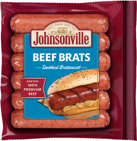 Beef-brats - - Johnsonville Beef Brats (800x576), Png Download