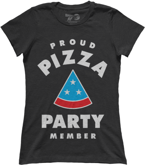 Pizza Party - If This Flag Offends (ladies) - Ct2 - Premium Ladies (600x600), Png Download