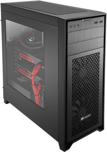Ipw-tr Workstation - Corsair Cc-9011049-ww Obsidian Series 450d Mid-tower (375x528), Png Download