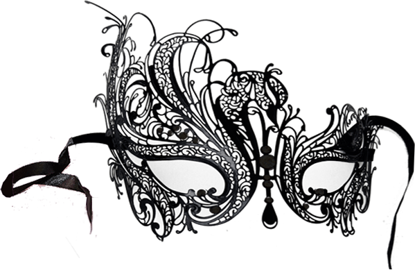 Mascara De Metal - Glyby Metal Laser Cut Filigree Masquerade Venetian (599x389), Png Download