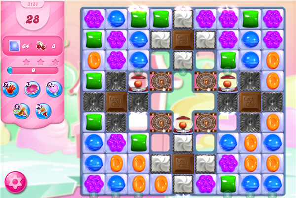 Candy Crush Saga Level 3188 Goals - Candy Crush Saga (600x401), Png Download