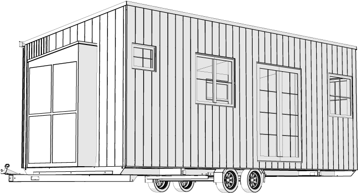 Tiny House V2 - Portable Network Graphics (842x595), Png Download