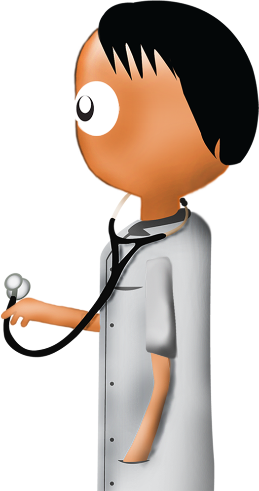 Médico - Cartoon (678x1024), Png Download