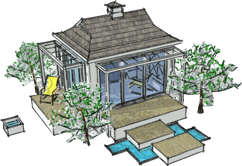 Announcing -2010 Opportunity Drawing Playhouse - House (836x583), Png Download
