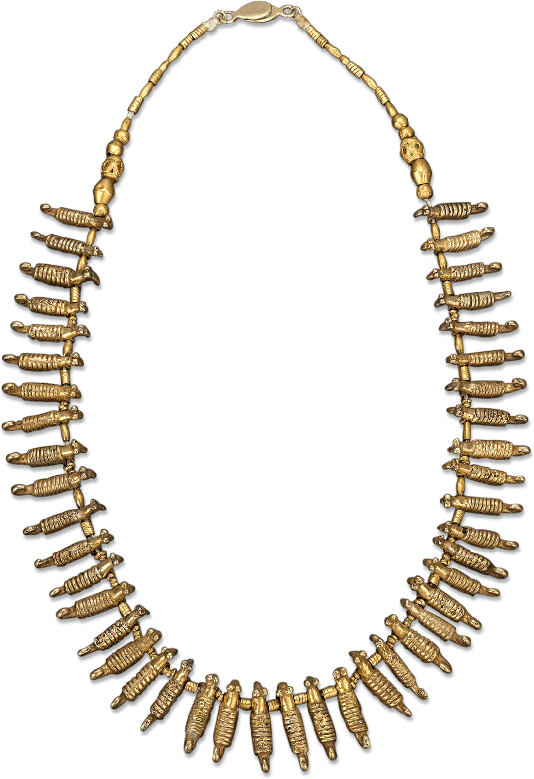 Pre-columbian Sinu Gold And Bead Necklace - Jewellery (1400x1750), Png Download