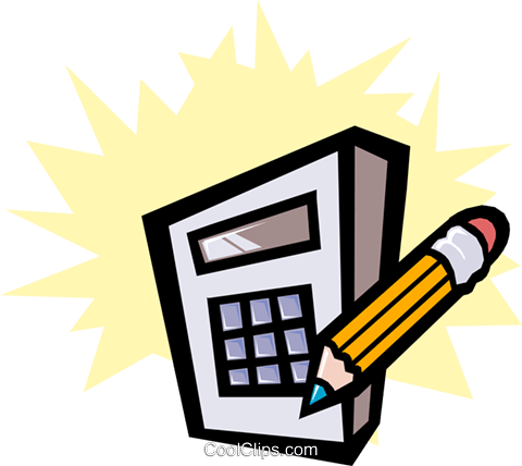 Calculator Royalty Free Vector Clip Art Illustration - Komputer Akuntansi (480x428), Png Download