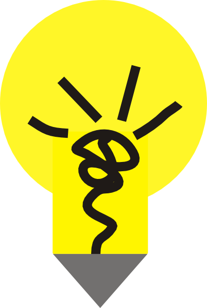 Bola Lampu Clipart 2 By Deborah - Lampada Amarela Png (402x599), Png Download