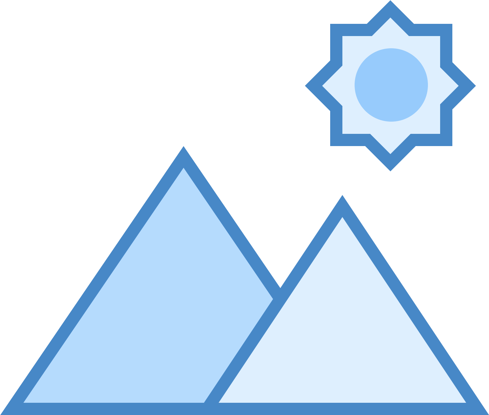 The Icon Shows Two Triangles - Islamic Star Vector (1600x1600), Png Download
