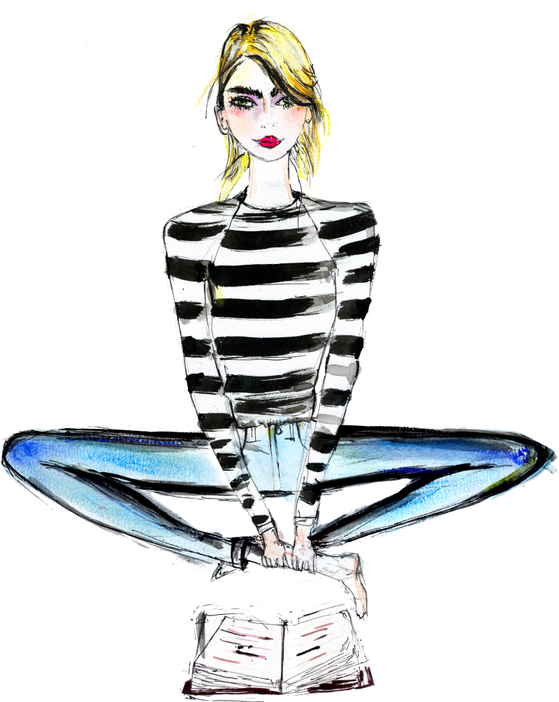 Belletris-girl - Illustration (800x1005), Png Download