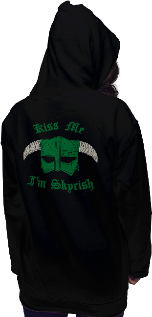 Kiss Me I'm Skyrish - Shirt (650x650), Png Download