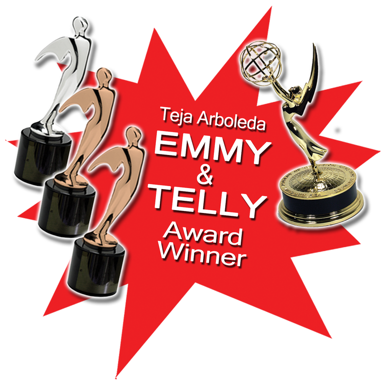 Teja Arboleda Emmy Award And 3 Telly Awards - Telly Awards (800x800), Png Download