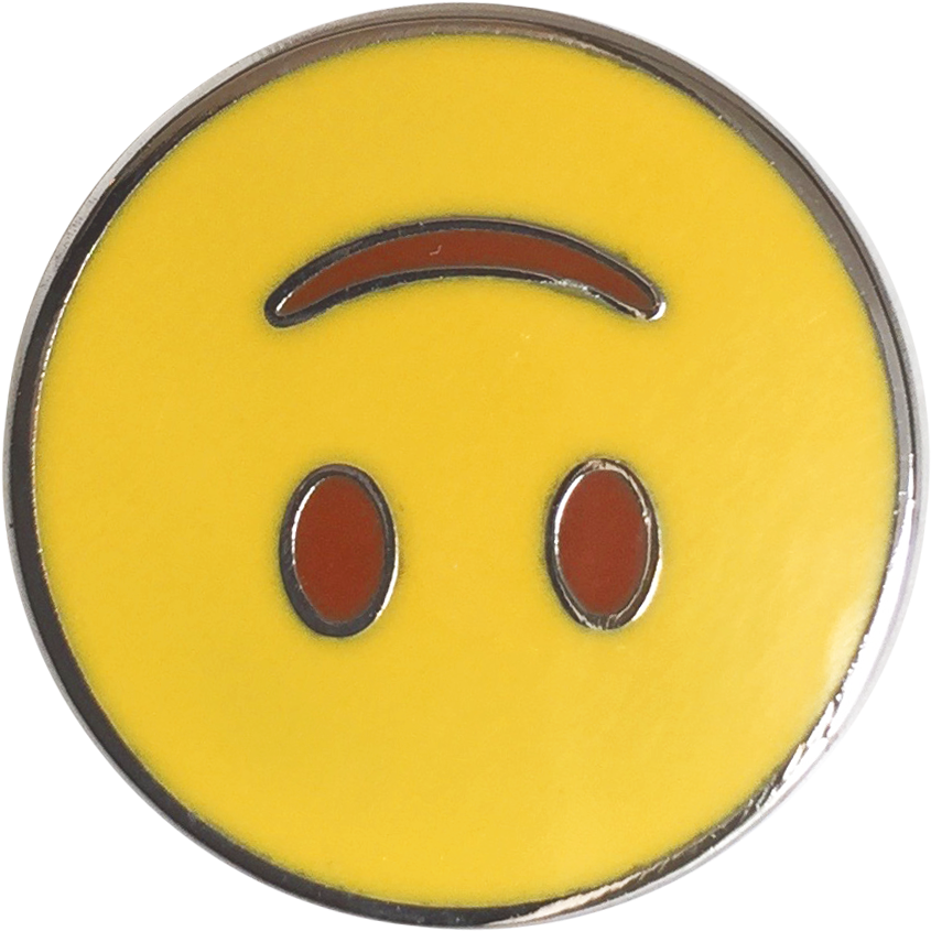 Upside Down Smile V=1527184322 - Emoji (918x918), Png Download