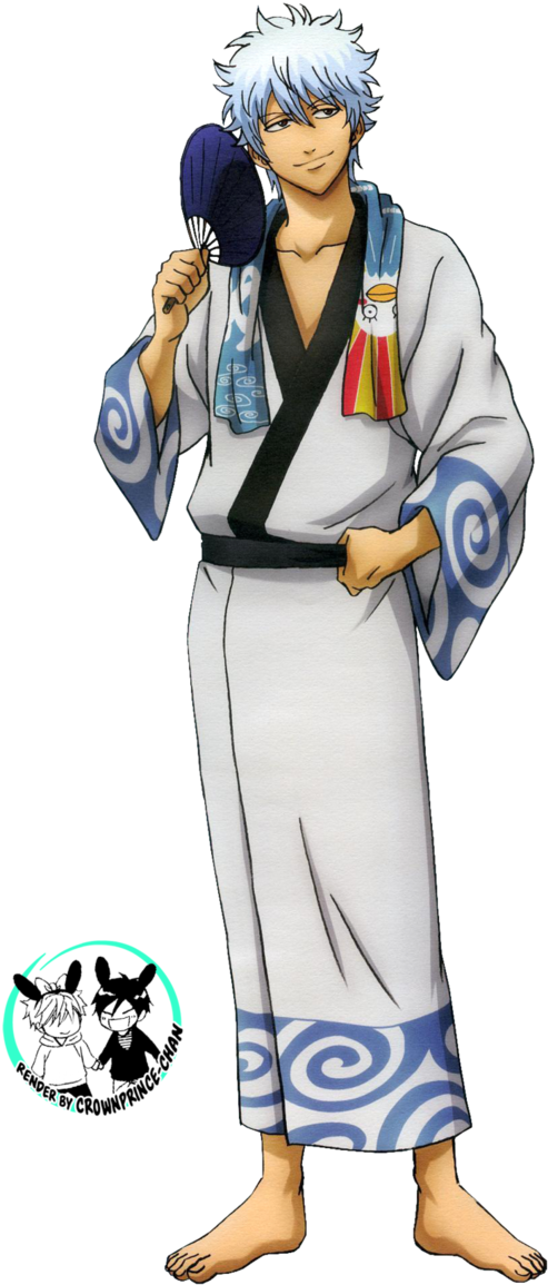 Jpg Freeuse Stock Render Sakata Gintoki By Crownprince - Gintoki Sakata Render (688x1162), Png Download
