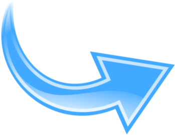 Blue Curved Arrow Png Download - Blue Curved Arrow Png (450x275), Png Download