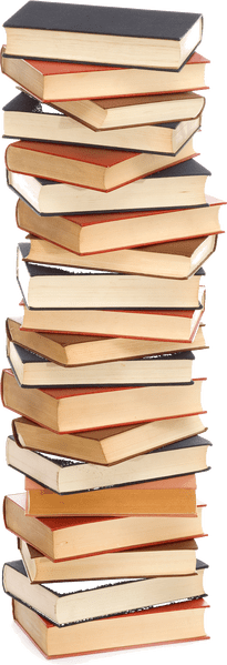 Clipart Black And White Download Pile Of Books Clipart - Stack Of Books (205x599), Png Download