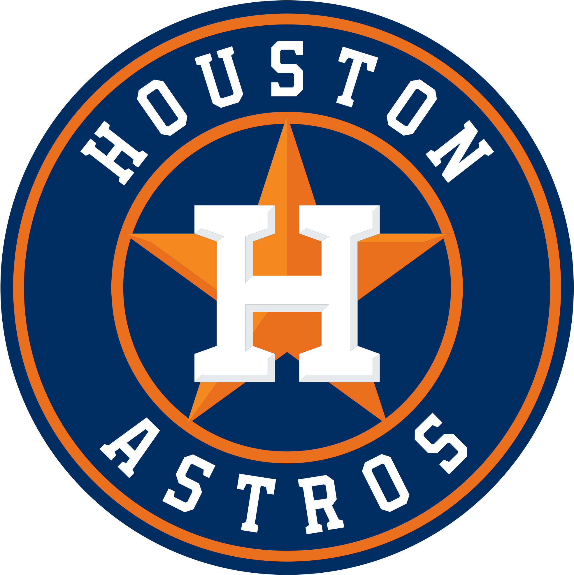Astros Rally For 12th Straight Win - Astros Baseball (2000x2000), Png Download