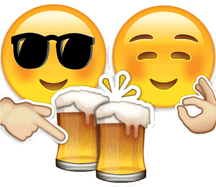 Emoji Faces, Smiley Faces, Emoji Symbols, Emojis, Emoji - Emoji Beer (384x384), Png Download