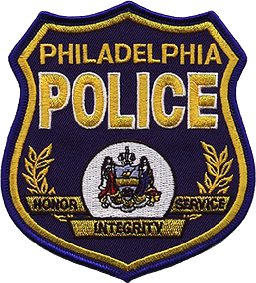 Down Philly's Mean Streets - Philadelphia Police Patch (553x600), Png Download
