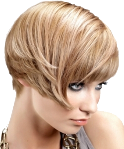 Haircut Png Transparent - Hair Cut Women Png (456x523), Png Download