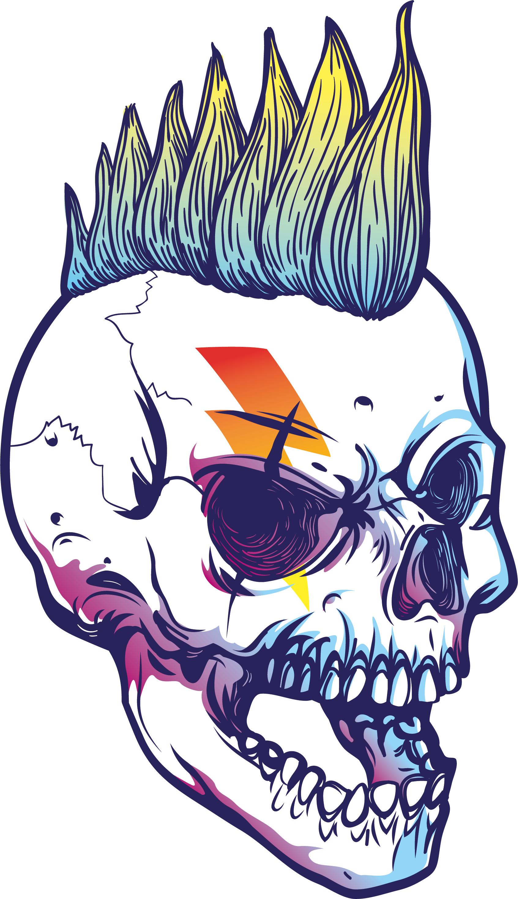 Skull Png Images Transparent Pictures Gallery” - Halloween Day Throw Blanket (1693x2934), Png Download