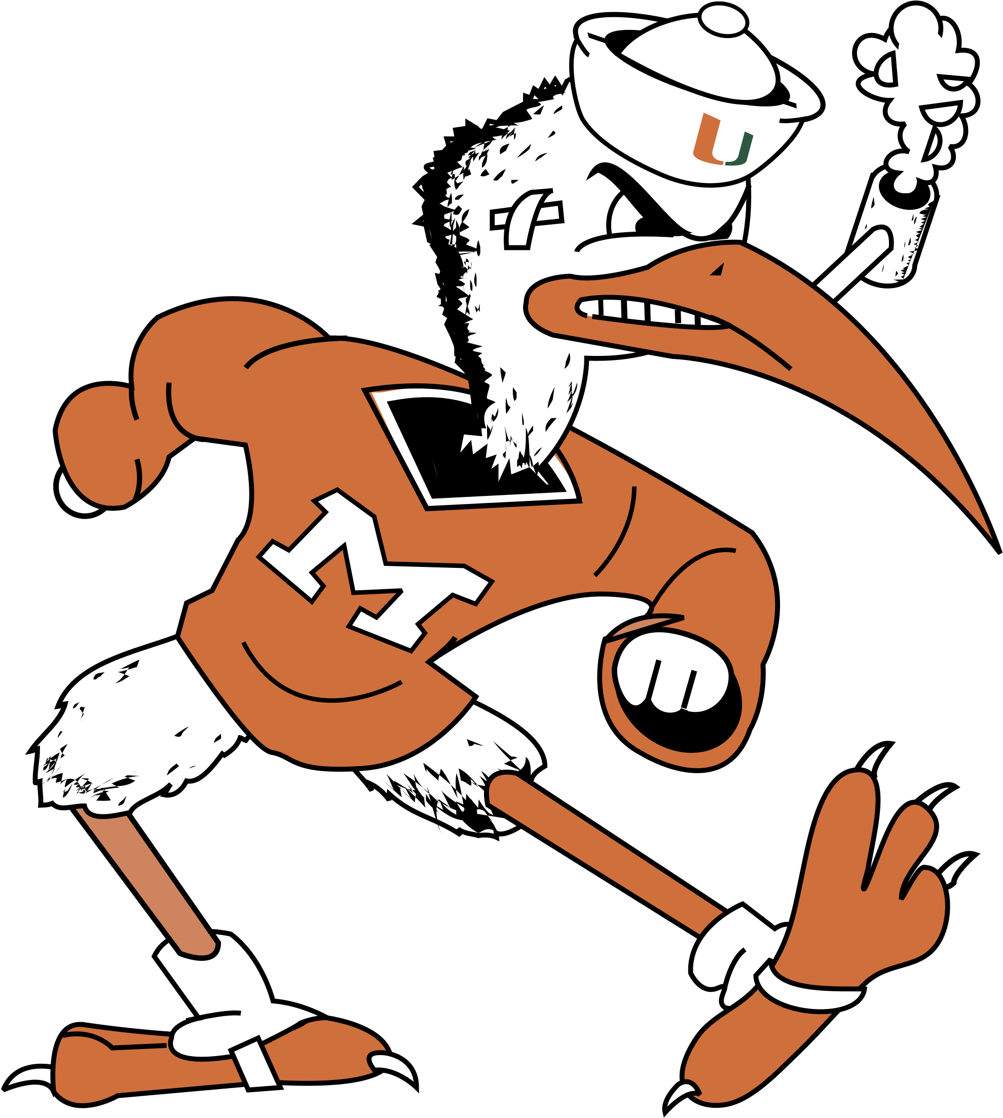 Miami Hurricanes Logo Png Transparent - Miami Hurricanes Sebastian (2400x2400), Png Download