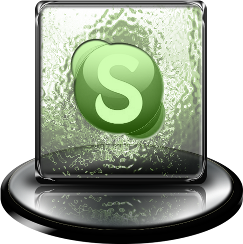 Classic,green,skype - Vlc Media Player Icons (500x500), Png Download