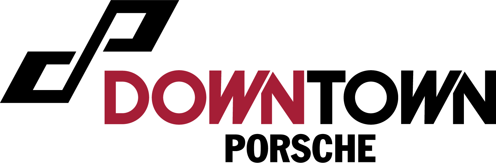 Downtown Porsche Logo - Oval (1622x534), Png Download