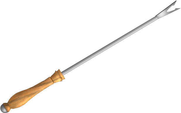 Fondue Fork - Fourchette A Fondue (648x424), Png Download